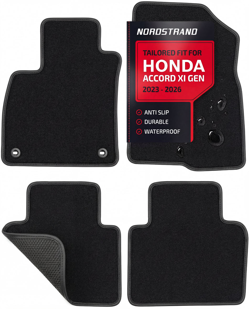 Set of 4 Floor Mats for Honda Accord XI gen 2023 2024 2025 2026 2027