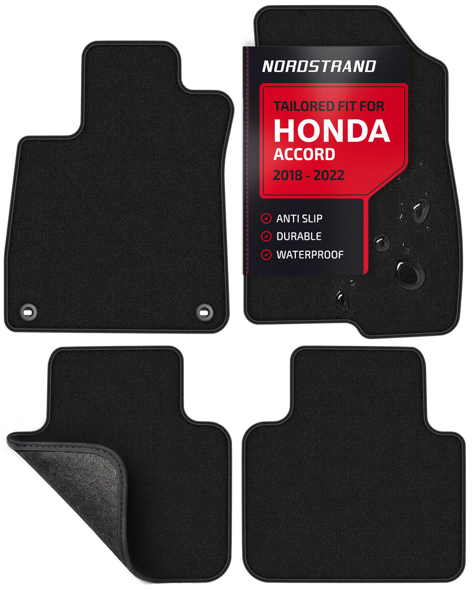 Set of 4 Floor Mats for Honda Accord X gen 2018 2019 2020 2021 2022