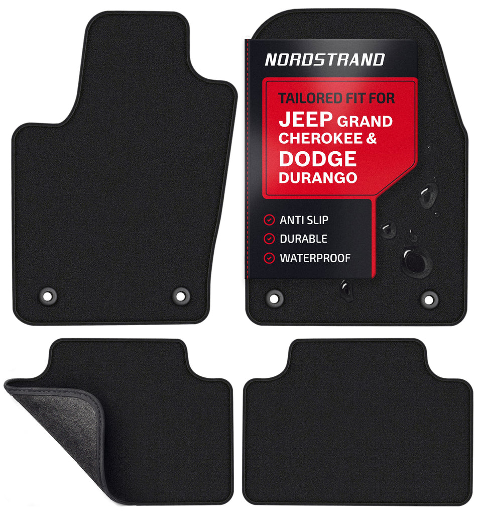 Set of 4 Floor Mats for 2011-2022 Jeep Grand Cherokee WK2