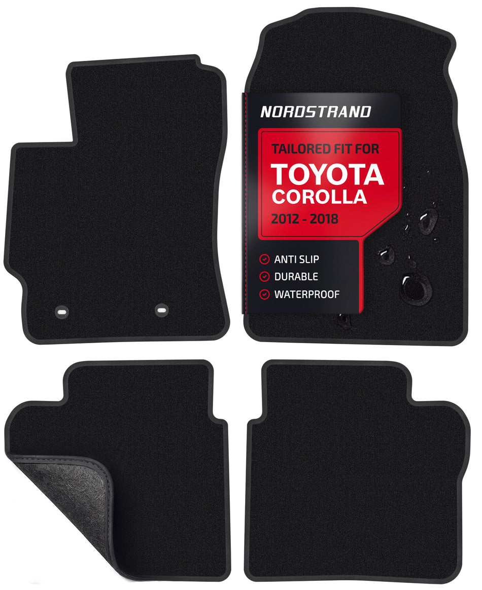 Set of 4 Floor Mats for 2014-2019 Toyota Corolla