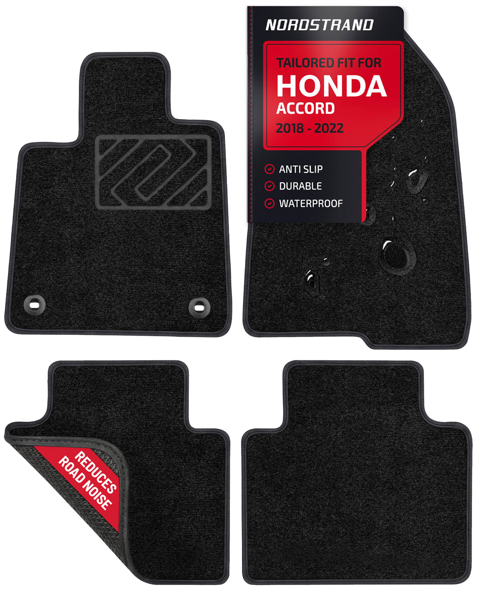 Set of 4 Floor Mats for Honda Accord X gen 2018 2019 2020 2021 2022