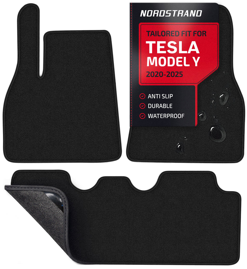 Set of 3 Floor Mats for 2020-2024 Tesla Model Y