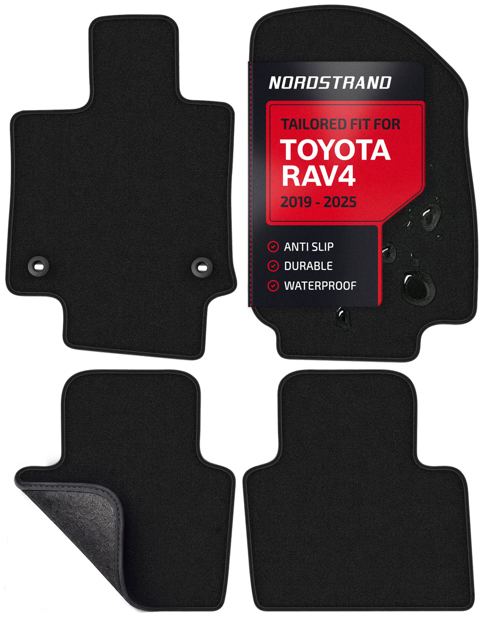 Set of 4 Floor Mats for 2019-2025 Toyota RAV4