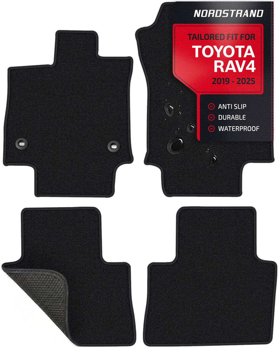 Set of 4 Floor Mats for 2019-2025 Toyota RAV4