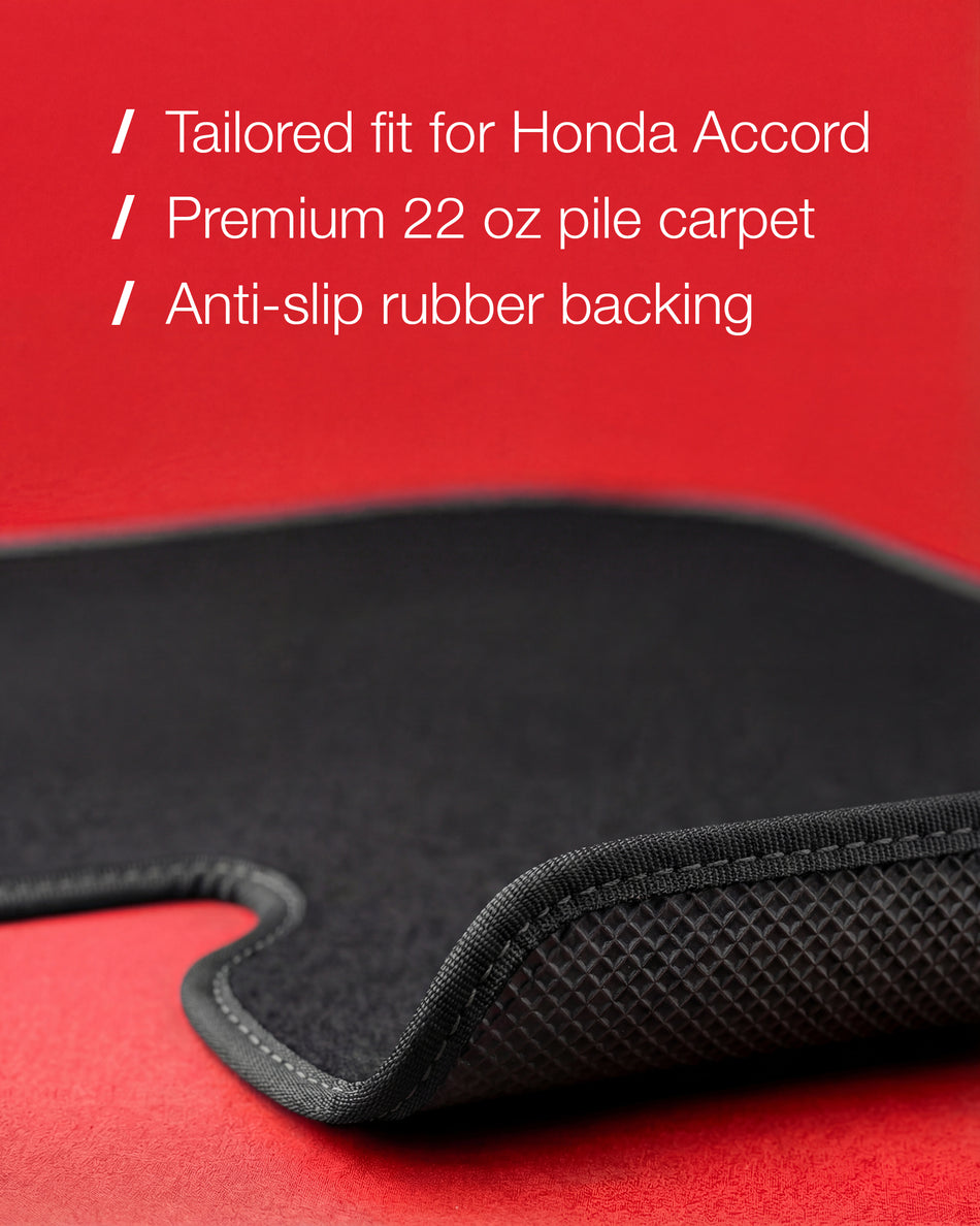 Set of 4 Floor Mats for Honda Accord 2013 2014 2015 2016 2017